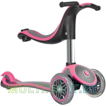 Самокат Globber Evo 4 in 1 Plus (розовый) картинка 3